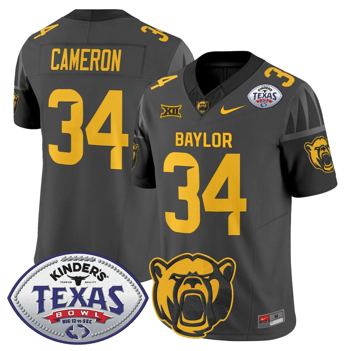 Personalized BB2026 Texas Bowl Vapor Limited Jersey - Black / Josh Cameron Stitched