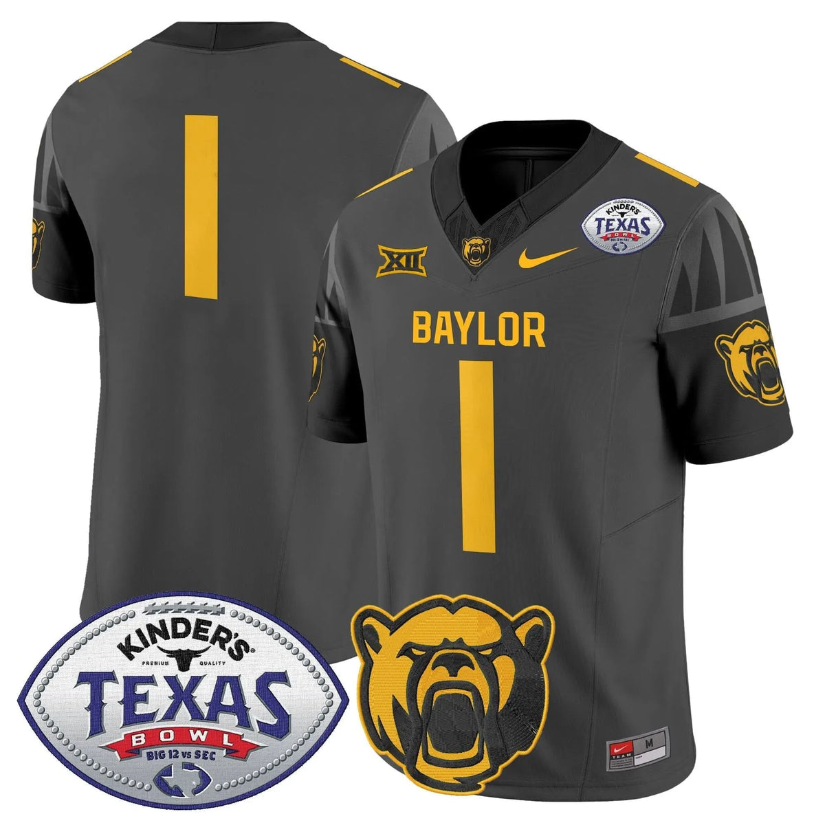 Personalized BB2026 Texas Bowl Vapor Limited Jersey - Black / #1 Team Stitched