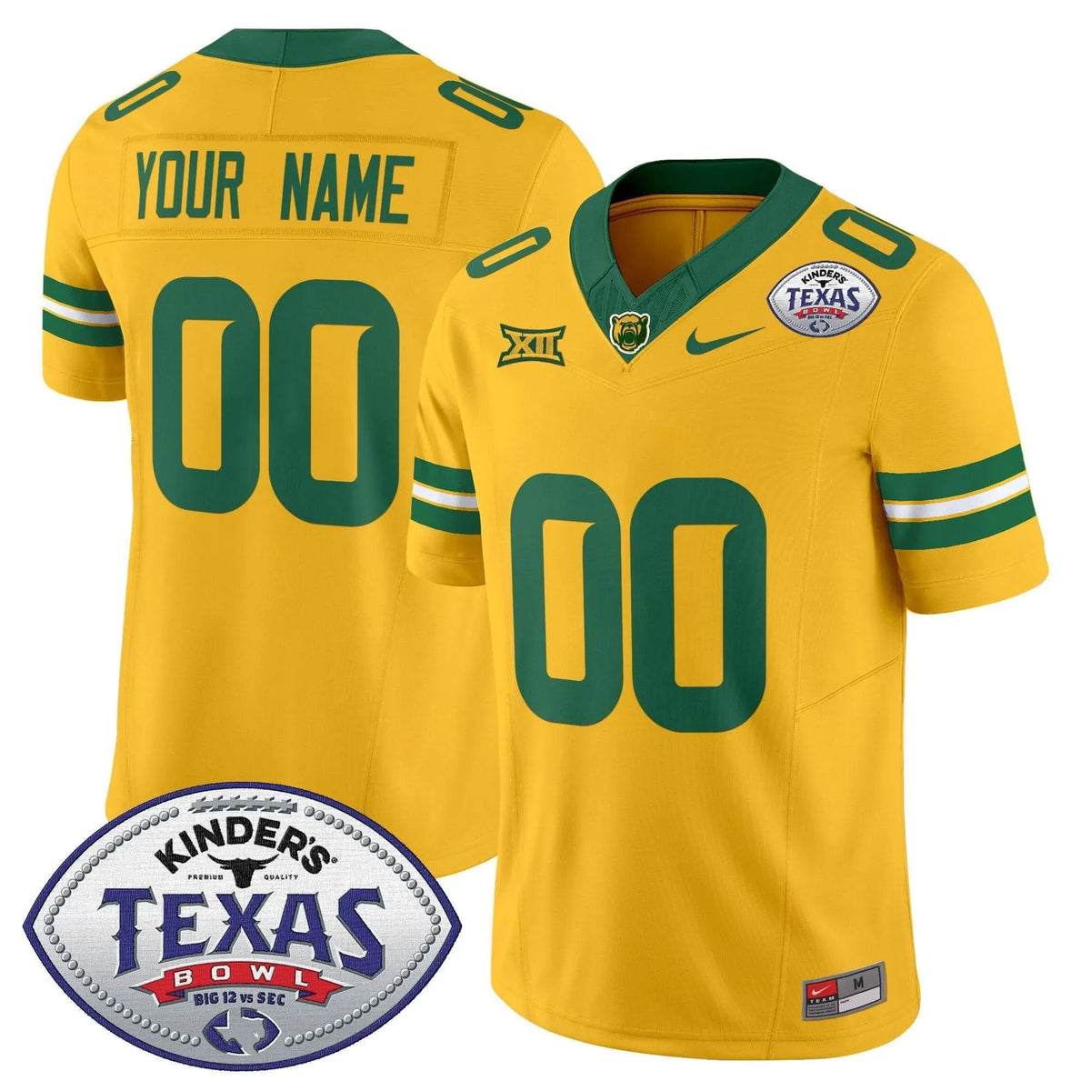 Personalized BB2026 Texas Bowl Vapor Limited Custom Jersey - Gold Stitched
