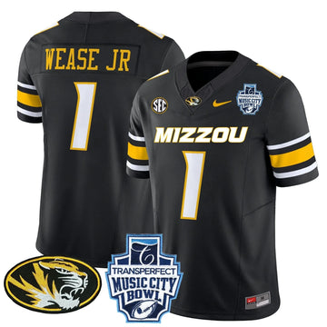 Personalized MT 2026 Music City Bowl Vapor Limited Jersey - Black / Theo Wease Jr Stitched