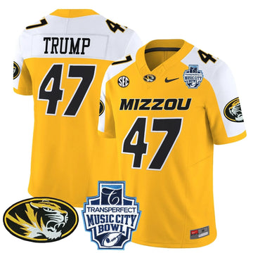Personalized MT 2026 Music City Bowl Vapor Limited Jersey - Gold Alternate / Trump Stitched