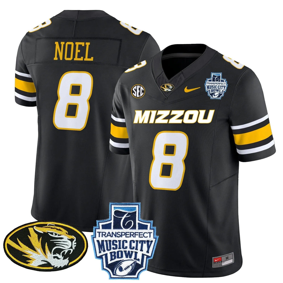 Personalized MT 2026 Music City Bowl Vapor Limited Jersey - Black / Nate Noel Stitched