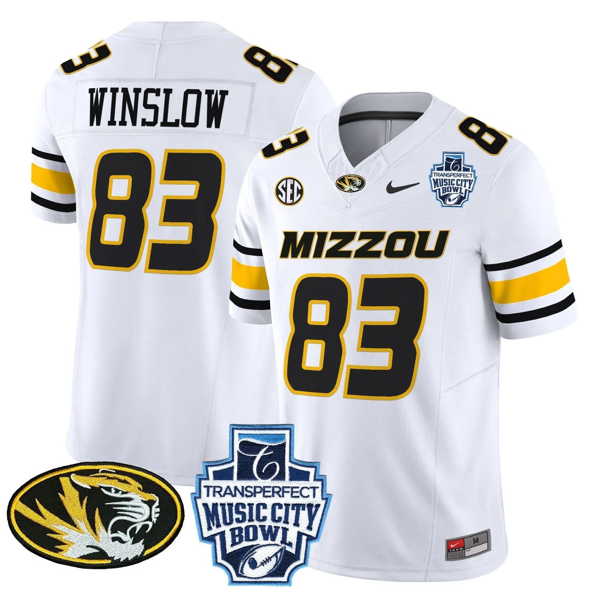 Personalized MT 2026 Music City Bowl Vapor Limited Jersey - White / Kellen Winslow Stitched