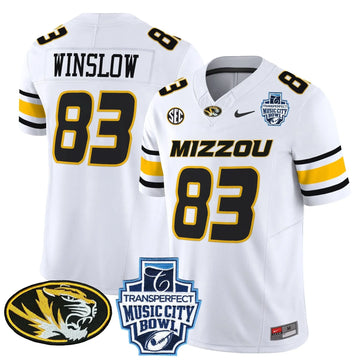 Personalized MT 2026 Music City Bowl Vapor Limited Jersey - White / Kellen Winslow Stitched