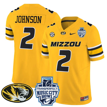 Personalized MT 2026 Music City Bowl Vapor Limited Jersey - Gold / Marquis Johnson Stitched