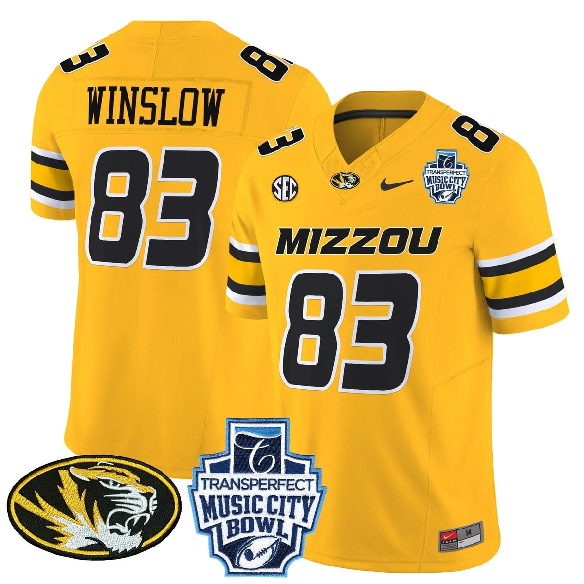 Personalized MT 2026 Music City Bowl Vapor Limited Jersey - Gold / Kellen Winslow Stitched
