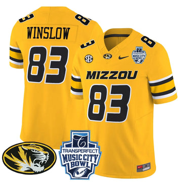 Personalized MT 2026 Music City Bowl Vapor Limited Jersey - Gold / Kellen Winslow Stitched