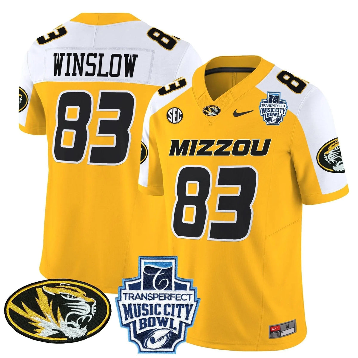 Personalized MT 2026 Music City Bowl Vapor Limited Jersey - Gold Alternate / Kellen Winslow Stitched