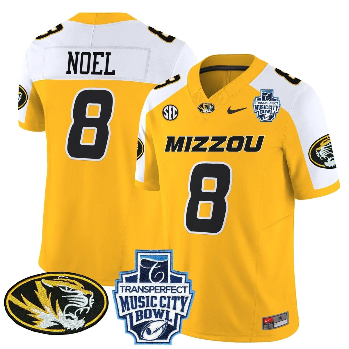 Personalized MT 2026 Music City Bowl Vapor Limited Jersey - Gold Alternate / Nate Noel Stitched