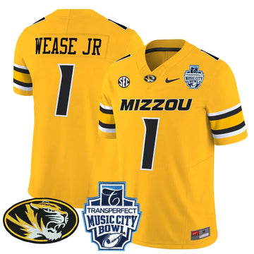 Personalized MT 2026 Music City Bowl Vapor Limited Jersey - Gold / Theo Wease Jr Stitched