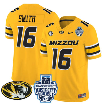 Personalized MT 2026 Music City Bowl Vapor Limited Jersey - Gold / Brad Smith Stitched