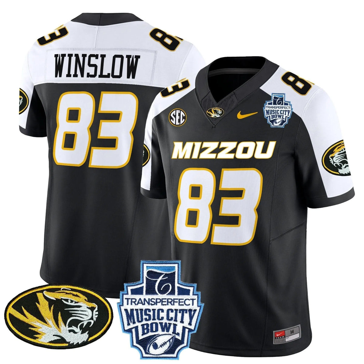 Personalized MT 2026 Music City Bowl Vapor Limited Jersey - Black Alternate / Kellen Winslow Stitched