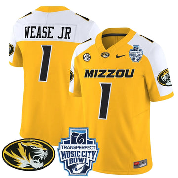 Personalized MT 2026 Music City Bowl Vapor Limited Jersey - Gold Alternate / Theo Wease Jr Stitched