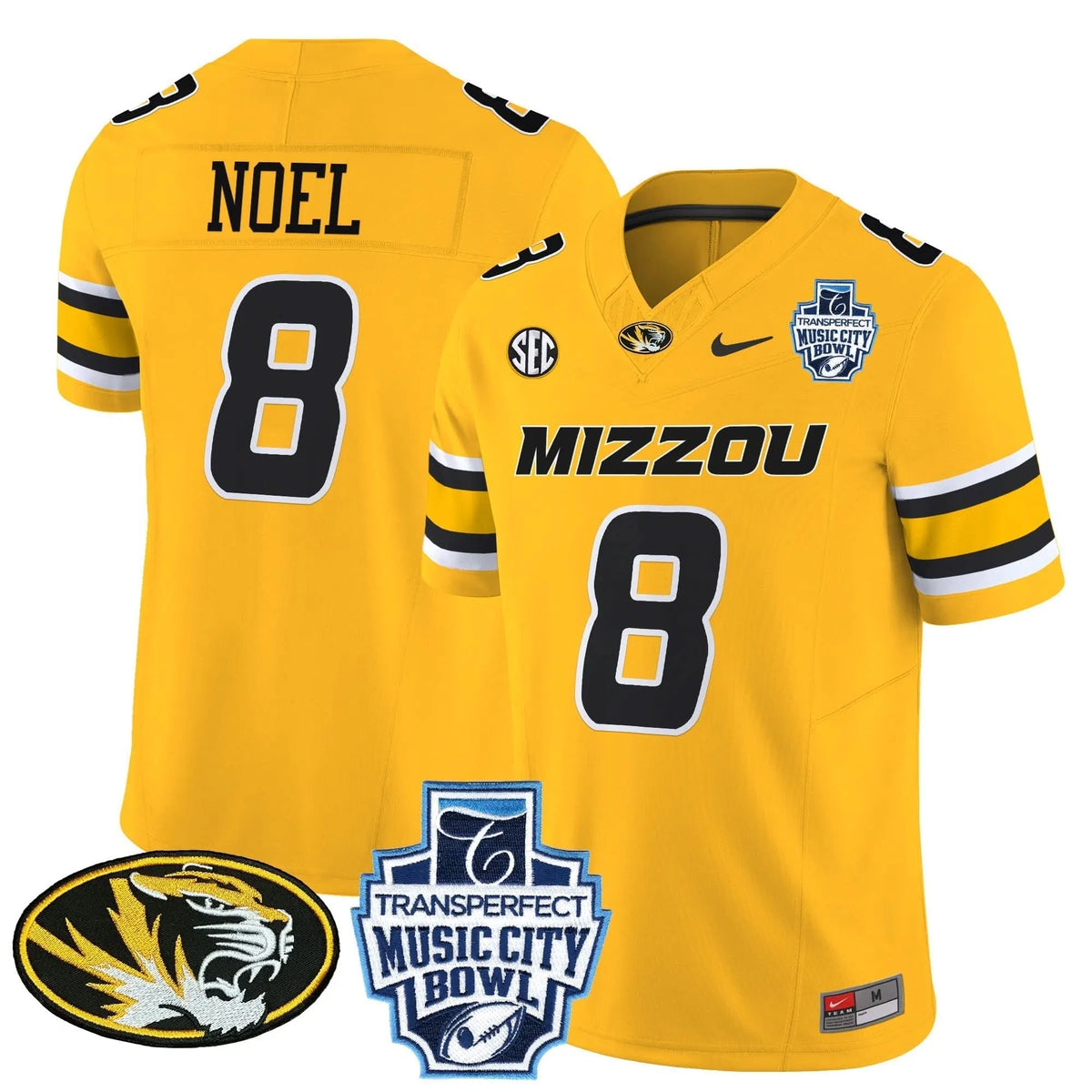 Personalized MT 2026 Music City Bowl Vapor Limited Jersey - Gold / Nate Noel Stitched