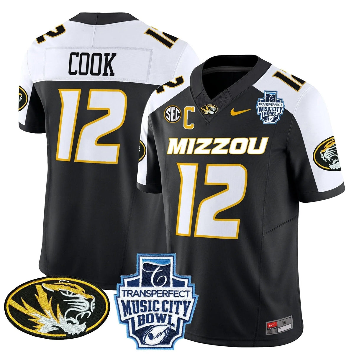 Personalized MT 2026 Music City Bowl Vapor Limited Jersey - Black Alternate / Brady Cook Stitched