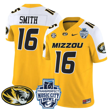 Personalized MT 2026 Music City Bowl Vapor Limited Jersey - Gold Alternate / Brad Smith Stitched