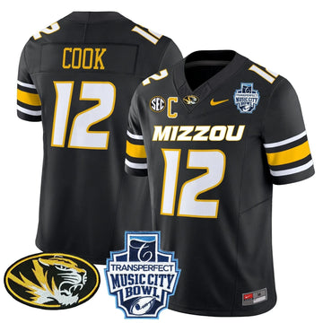 Personalized MT 2026 Music City Bowl Vapor Limited Jersey - Black / Brady Cook Stitched