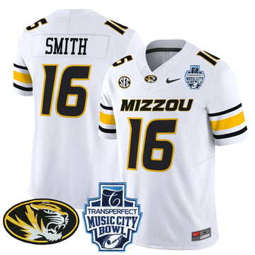 Personalized MT 2026 Music City Bowl Vapor Limited Jersey - White / Brad Smith Stitched
