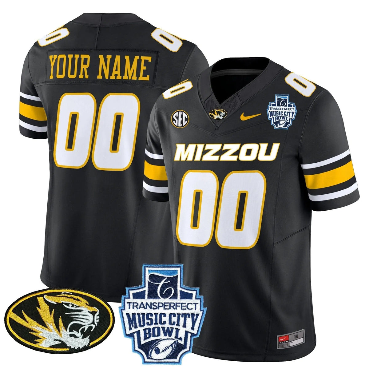 Personalized MT 2026 Music City Bowl Vapor Limited Custom Jersey - Black Stitched