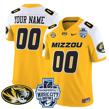Personalized MT 2026 Music City Bowl Vapor Limited Custom Jersey - Gold Alternate Stitched