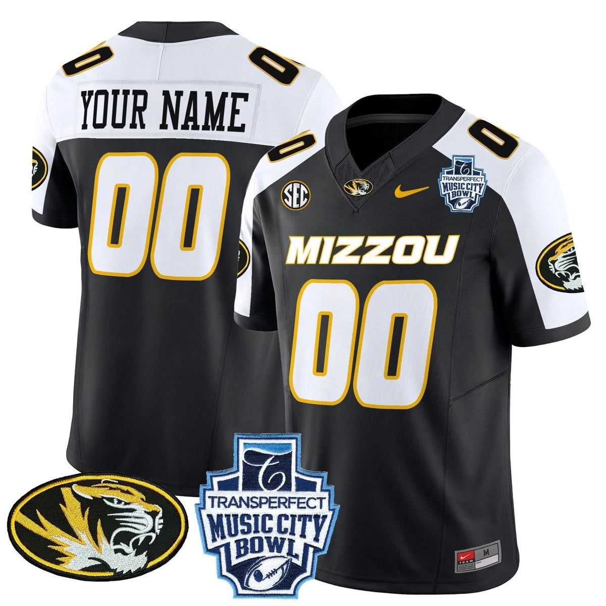 Personalized MT 2026 Music City Bowl Vapor Limited Custom Jersey - Black Alternate Stitched