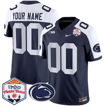 Personalized PSU 2026 The Fiesta Bowl Patch Vapor Limited Custom Jersey - Navy Alternate Stitched
