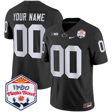 Personalized PSU 2026 The Fiesta Bowl Patch Vapor Limited Custom Jersey - Black Stitched
