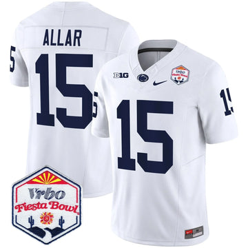 Personalized PSU 2026 The Fiesta Bowl Patch Vapor Limited Jersey - White / Drew Allar Stitched