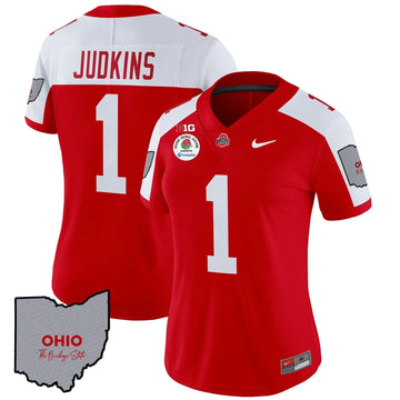 Personalized Women's OSB Rose Bowl Vapor Limited Jersey V3 - Stitched - Red Alternate / Quinshon Judkins Stitched