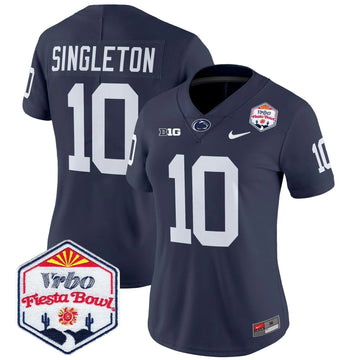 Personalized Women's PSU 2026 The Fiesta Bowl Patch Vapor Limited Jersey - Stitched - Navy / Nicholas Singleton Stitched