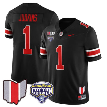 Personalized OSB 2026 Cotton Bowl Classic Jersey - Black / Quinshon Judkins Stitched