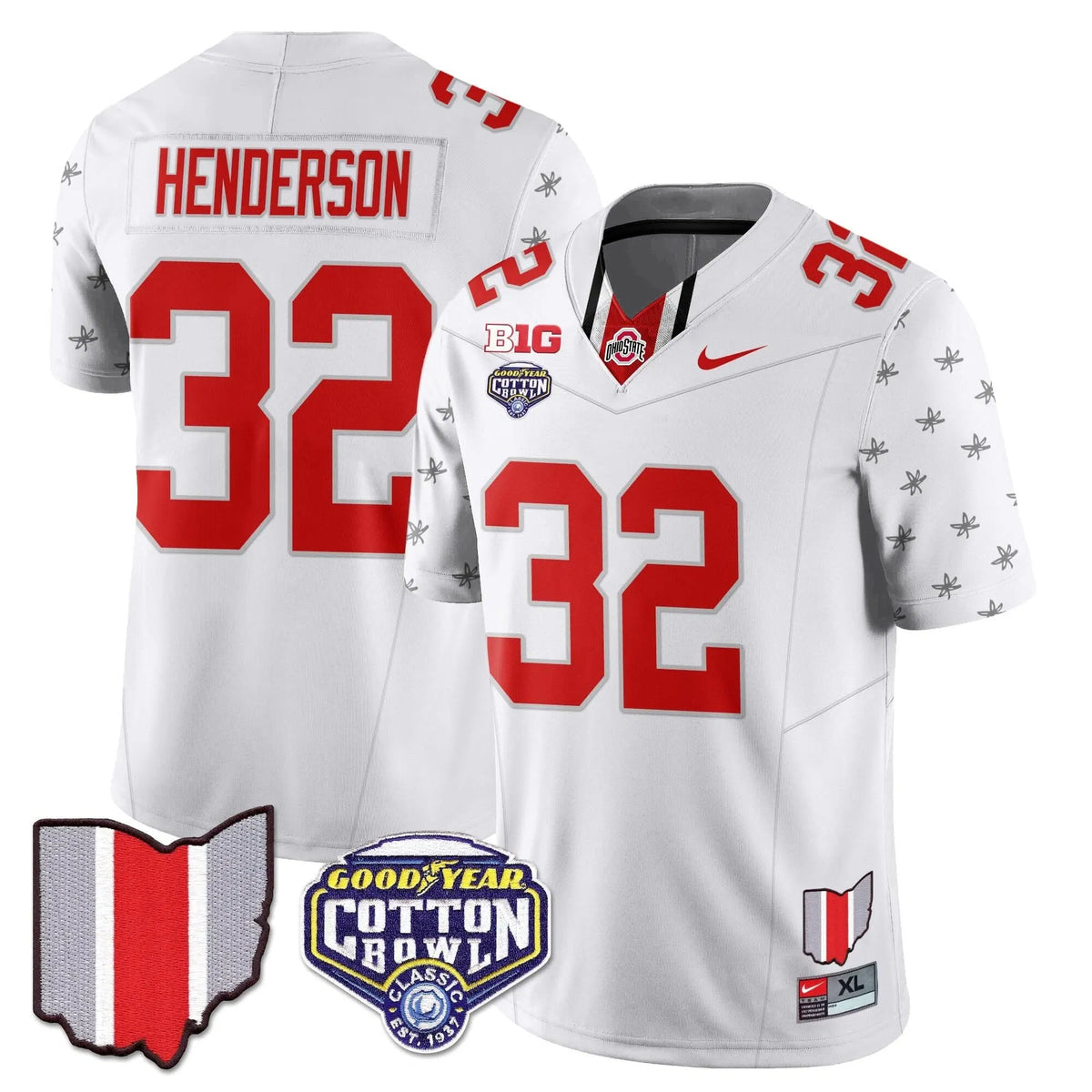 Personalized OSB 2026 Cotton Bowl Classic Jersey - White Limited / TreVeyon Henderson Stitched