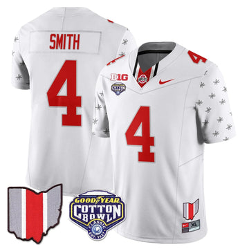Personalized OSB 2026 Cotton Bowl Classic Jersey - White Limited / Jeremiah Smith Stitched
