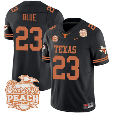 Personalized TL 2026 Peach Bowl Jersey - Jaydon Blue / Black Stitched