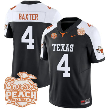 Personalized TL 2026 Peach Bowl Jersey - CJ Baxter / Black Alternate Stitched