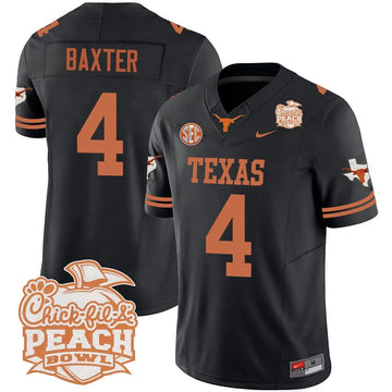 Personalized TL 2026 Peach Bowl Jersey - CJ Baxter / Black Stitched
