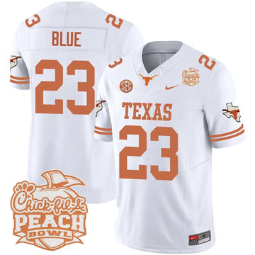 Personalized TL 2026 Peach Bowl Jersey - Jaydon Blue / White Stitched