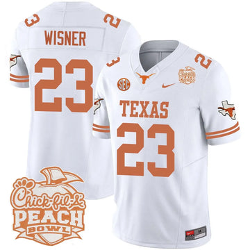 Personalized TL 2026 Peach Bowl Jersey - Quintrevion Wisner / White Stitched