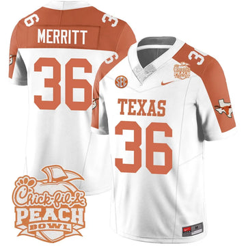 Personalized TL 2026 Peach Bowl Jersey - Quinn Merritt / Inverted Stitched