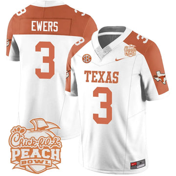 Personalized TL 2026 Peach Bowl Jersey - Quinn Ewers / Inverted Stitched