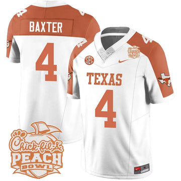 Personalized TL 2026 Peach Bowl Jersey - CJ Baxter / Inverted Stitched