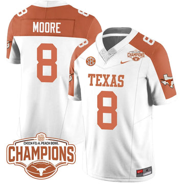 Personalized TL 2026 Peach Bowl Champions Jersey - Trey Moore - 8 / Inverted Stitched