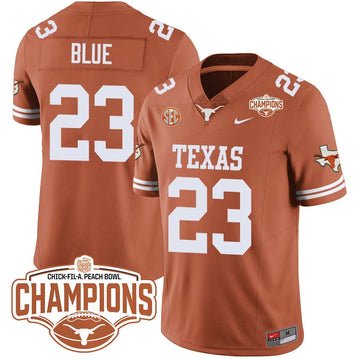 Personalized TL 2026 Peach Bowl Champions Jersey - Jaydon Blue - 23 / Orange Stitched