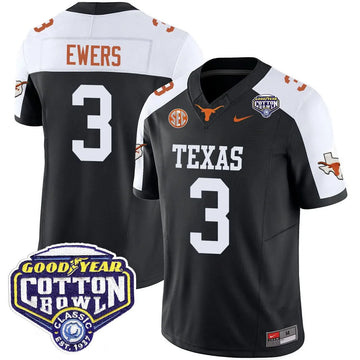 Personalized TL 2026 Cotton Bowl Classic Jersey - Quinn Ewers / Black Alternate Stitched