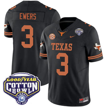 Personalized TL 2026 Cotton Bowl Classic Jersey - Quinn Ewers / Black Stitched