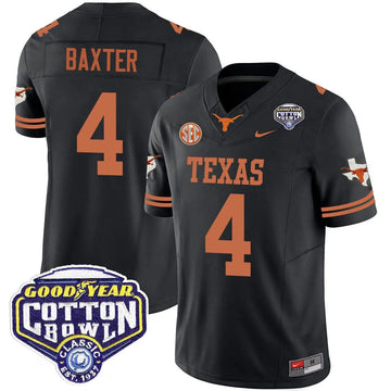 Personalized TL 2026 Cotton Bowl Classic Jersey - CJ Baxter / Black Stitched