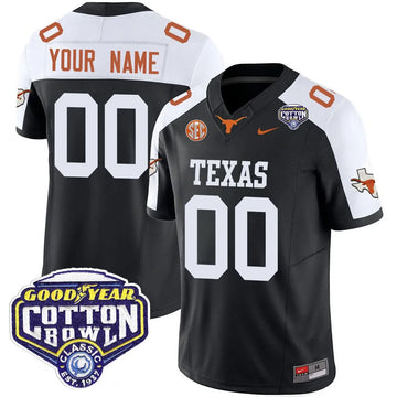 Personalized Custom TL 2026 Cotton Bowl Classic Jersey - Black Alternate Stitched