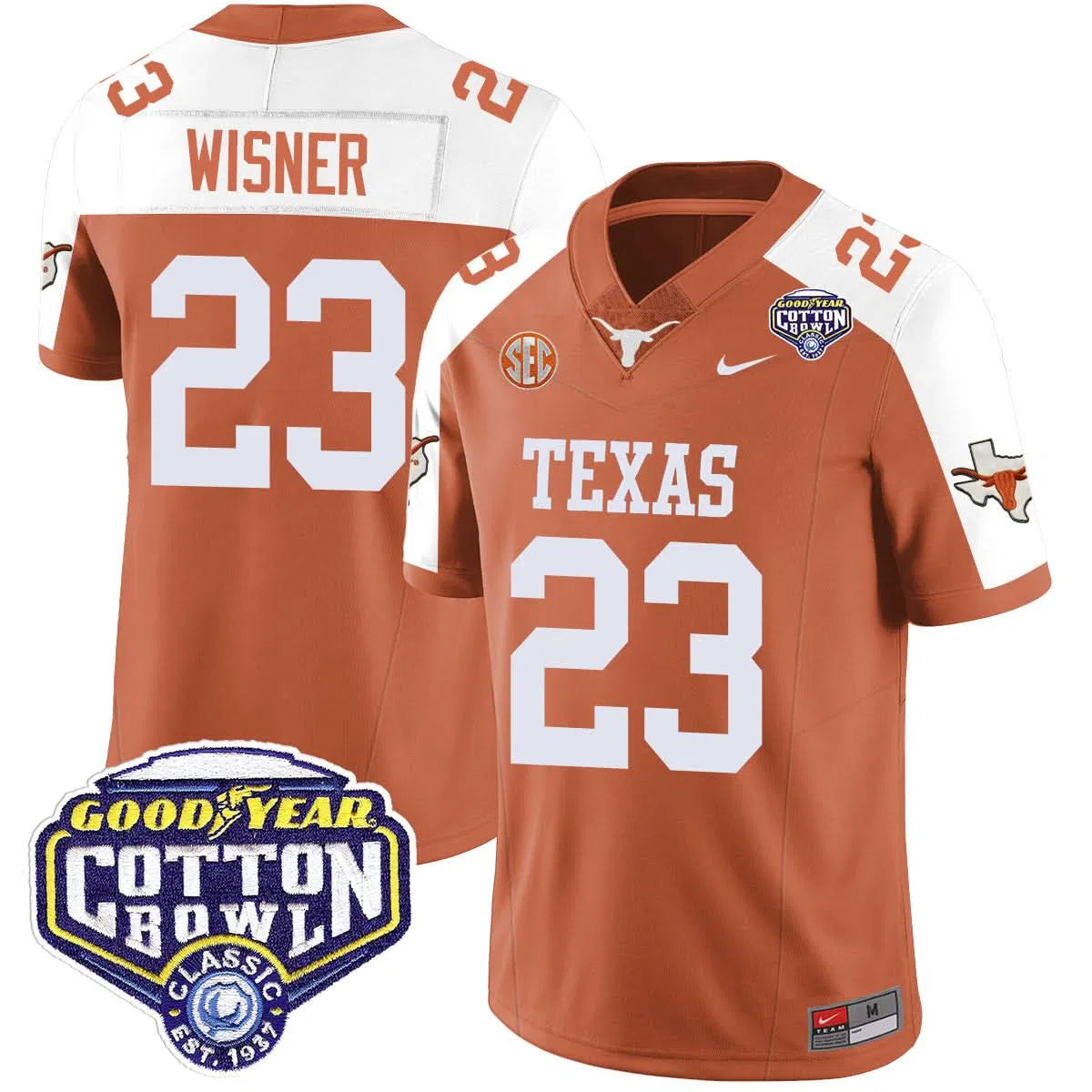 Personalized TL 2026 Cotton Bowl Classic Jersey - Quintrevion Wisner / Orange Alternate Stitched