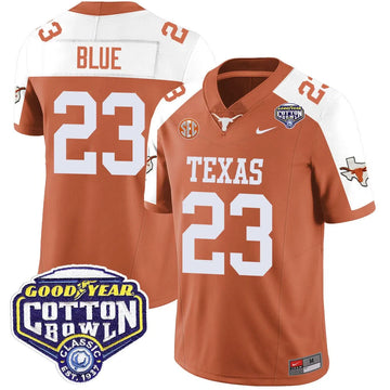 Personalized TL 2026 Cotton Bowl Classic Jersey - Jaydon Blue / Orange Alternate Stitched