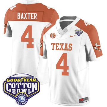 Personalized TL 2026 Cotton Bowl Classic Jersey - CJ Baxter / Inverted Stitched